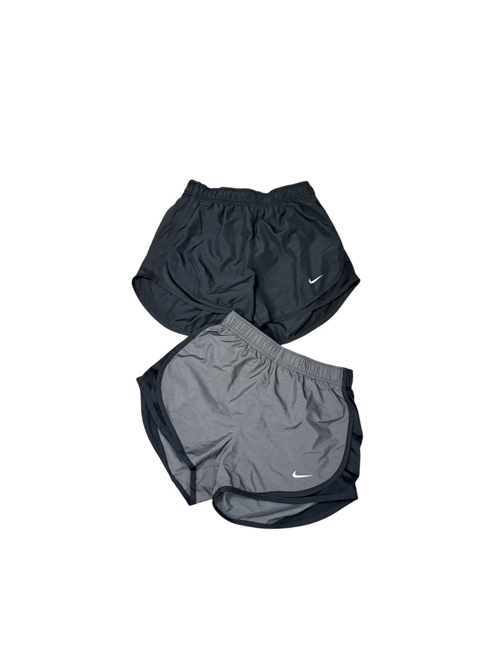 Set of 2 Nike Women's Dri-Fit Running Shorts  in Black & Gray